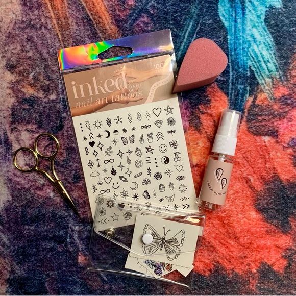 💜 Inked by Dani Nail Art Tattoo Set - NWT - Picture 1 of 9